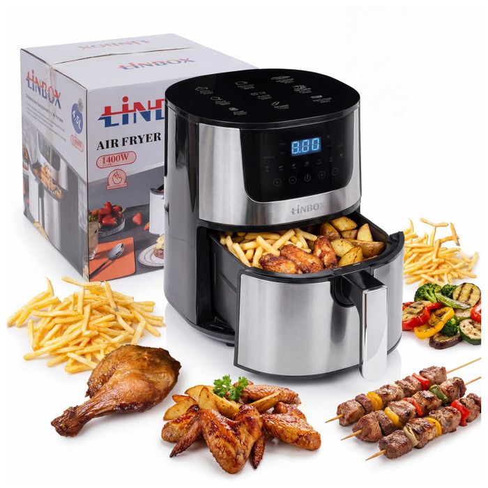 Frytkownica 4,5L 1400W beztłuszczowa LINBOX Air Fryer