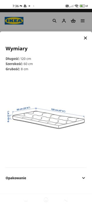 Materac do łóżeczka