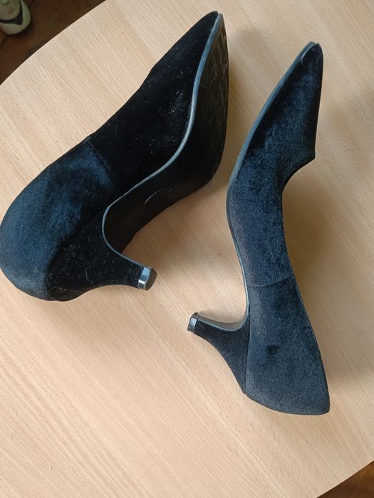 Welurowe obcasy graceland 40(25cm)