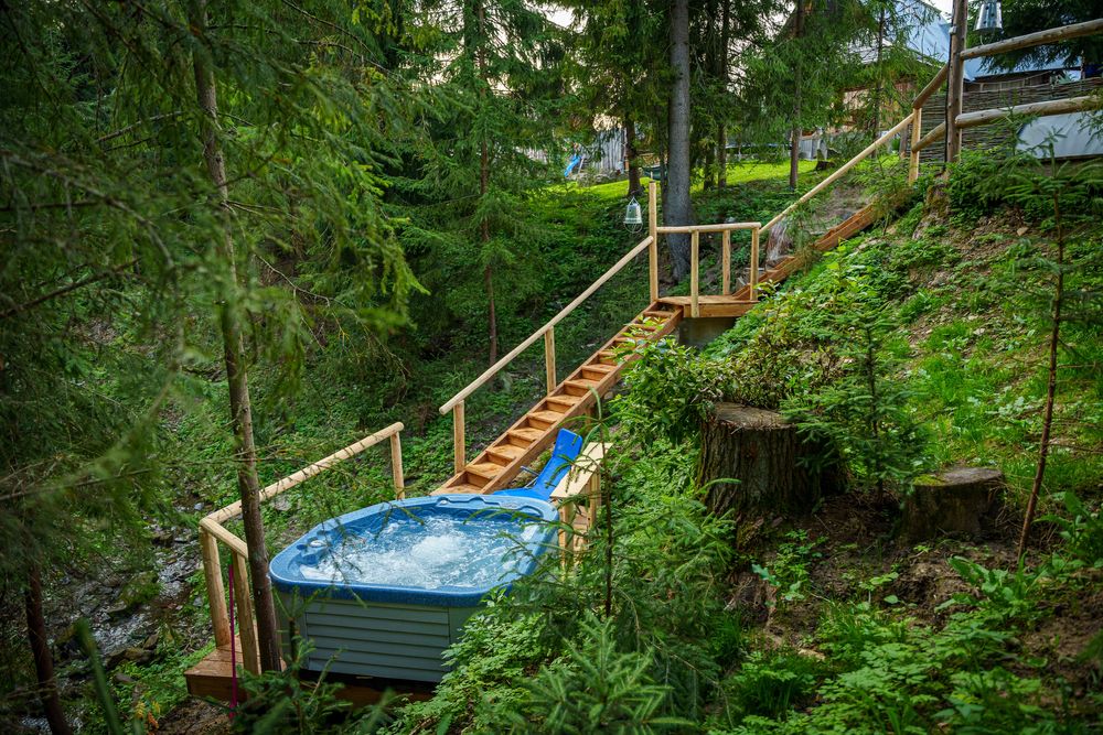 Domek z jacuzzi sauną basenem domki noclegi Zakopane w górach sauna