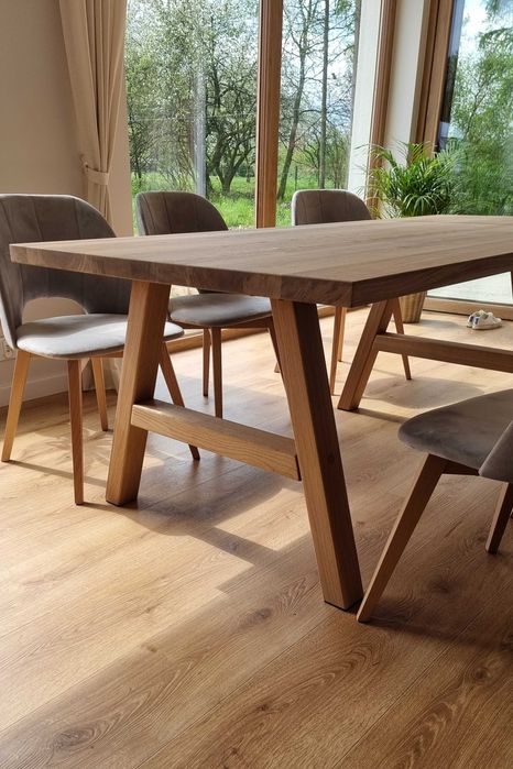 Stół dębowy rozkładany rustykalny modern farmhouse PRODUCENT