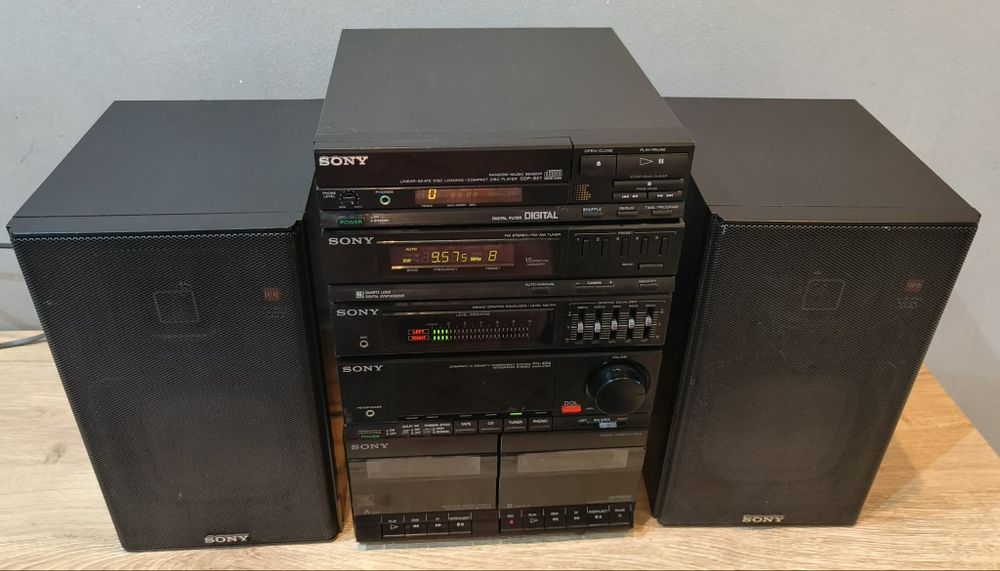 Unikatowa wieża Sony HST-404 + odtwarzacz Cd CDP-S27