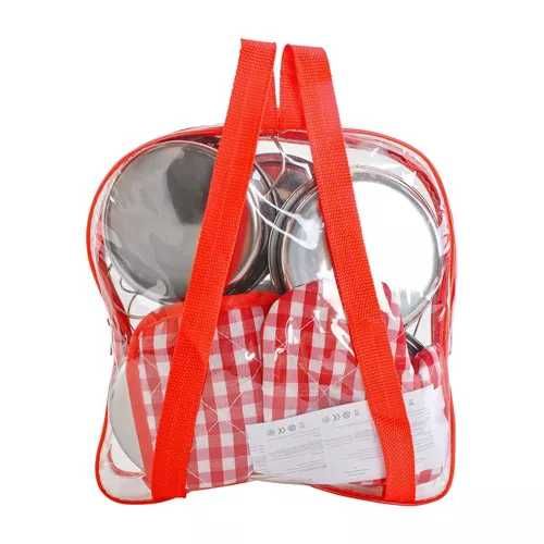 Zestaw metalowych garnków dla dzieci