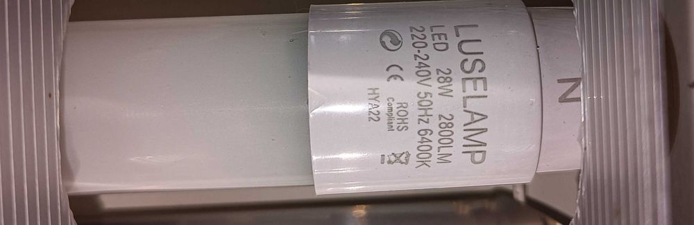Luminárias tubulares LED (candeeiros de teto)