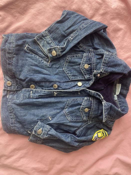 Джинсова куртка з підкладкою для хлопчика