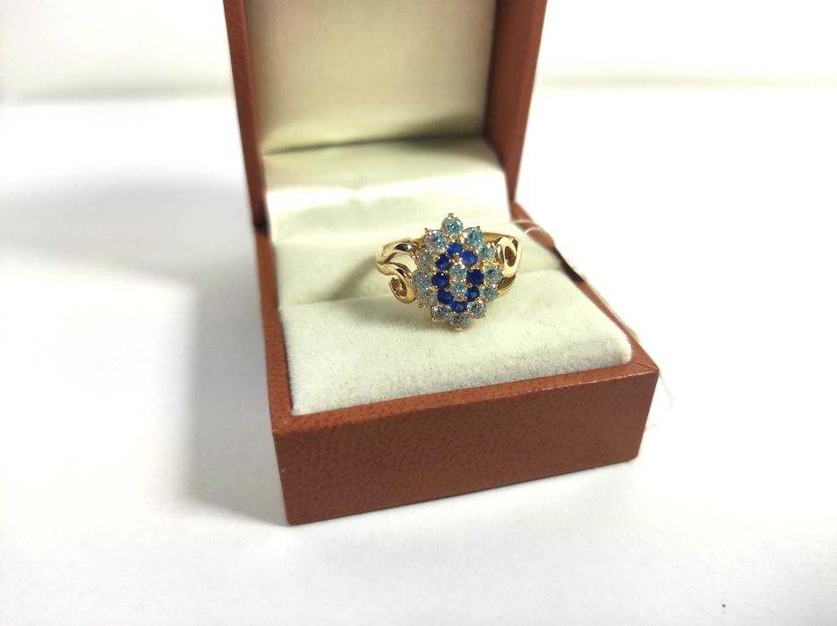 Cudowny PIERŚCIONEK P585 Z Motywem KWIATOWYM R14 NOWY! Loombard