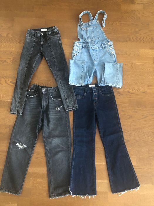 Джинсы, джинсовий комбінезон mango,  zara