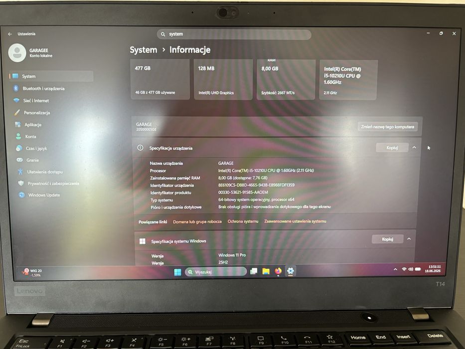 Lenovo thinkpad t14