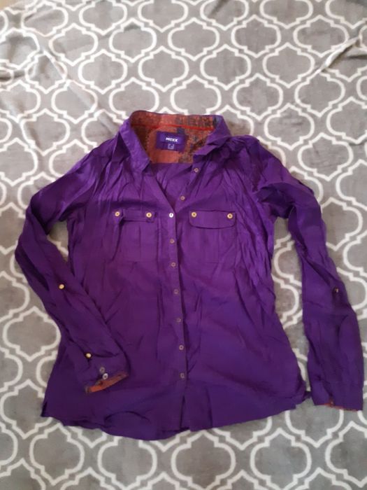 Koszula. Pantera lub fiolet, h&m, mexx, r.38