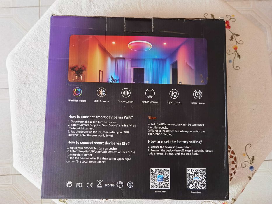 Luz de teto LED Inteligente 30W (Nova)