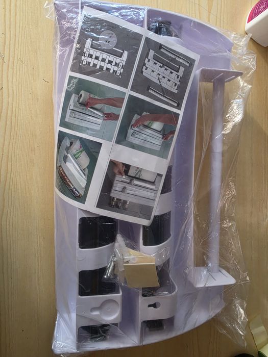 Nowy organizer kuchenny 3w1 / podajnik na ręcznik papierowy, folie i przyprawy
