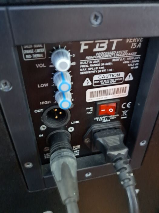 Kolumny aktywne fbt verve 15A 450W