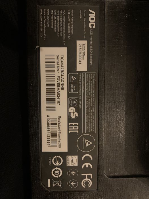 Monitor LCD AOC 21,5cala