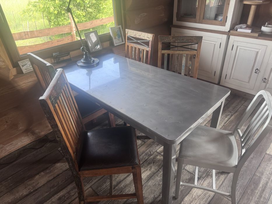 metalowy stół McDOWELL & CRAIG Vintage made in USA Matrixx