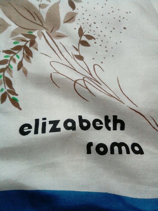 Elizabeth Roma Платок Винтаж Дизайнерский Брендовый