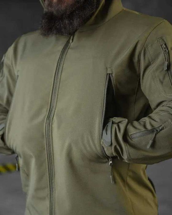 Утепленный тактический костюм софтшел ветро-водостойкий Softshell