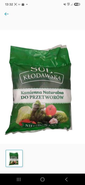 Sól Kłodawaska niejodowana 3kg