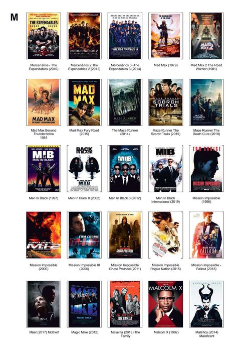 DVDs com filmes e conteúdos diversos – coleção organizada