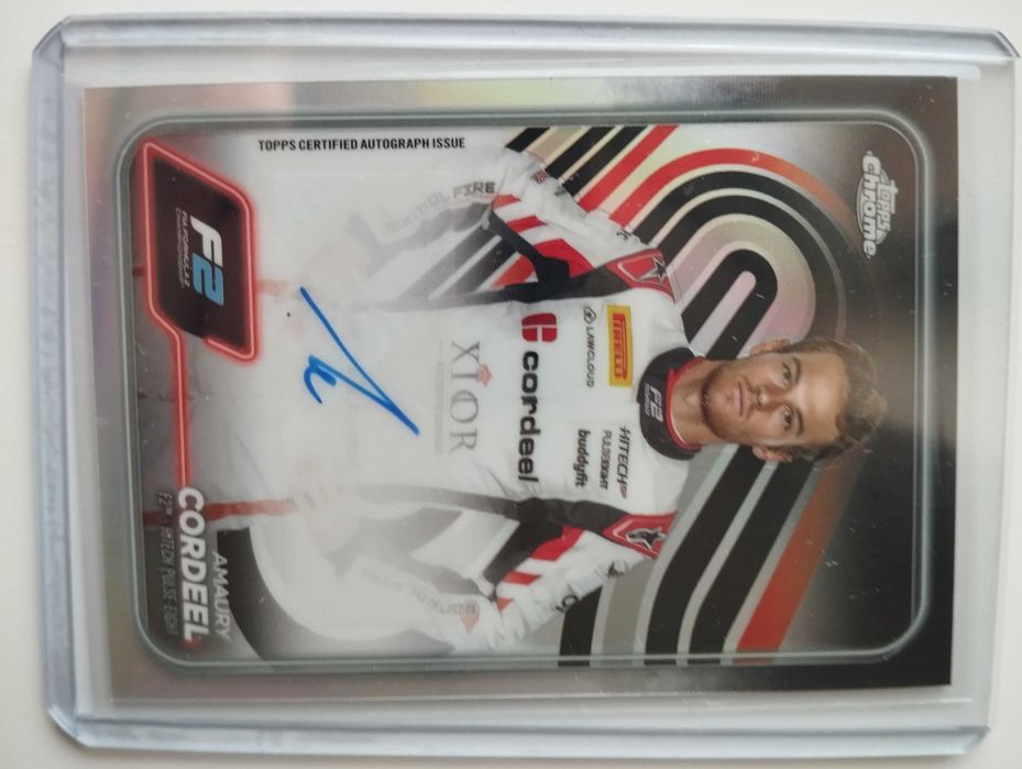 Cartas autografadas Topps Formula 2 Cordeel, Maloney