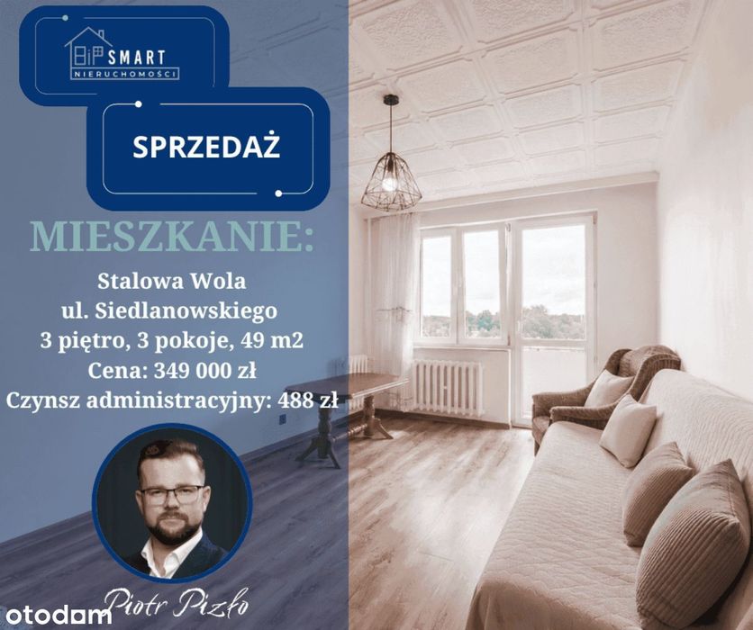 Mieszkanie 3 pokoje I balkon I dwustronne