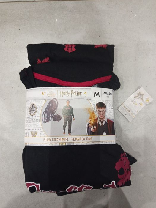 Świetna bawełniana piżama męska Harry Potter rozmiar M