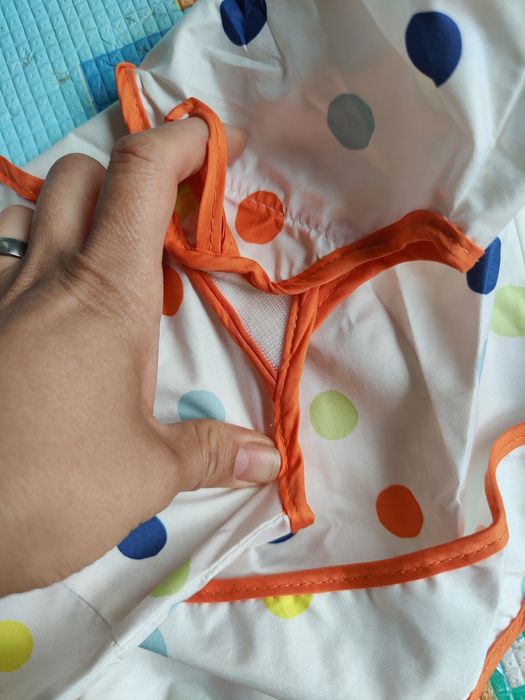 Dwa Śliniaki  fartuszki z rękawami dla IKEA KLADDI