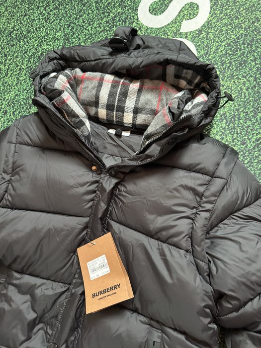Пуховик burberry барберри барбери burbery куртка зимова хіт сезону