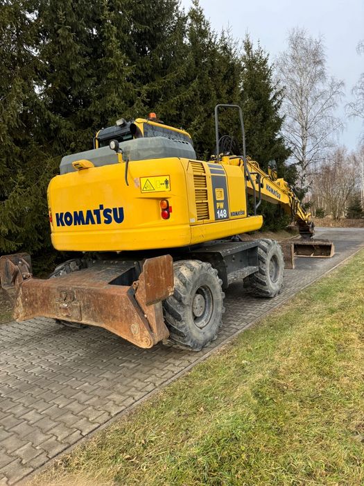Komatsu pw 148, koparka kołowa 2010 rok 9800 mtg 2 łyżki