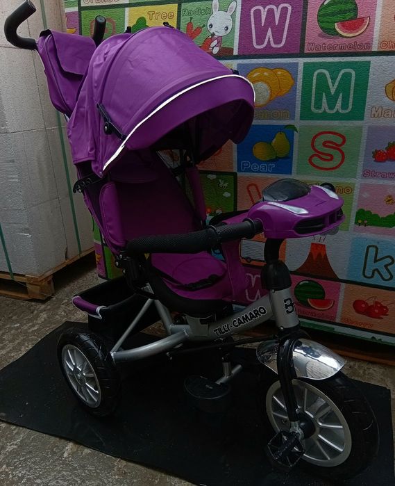 Продам детский музыкальный велосипед-коляска  Tilly Camaro почти новый.