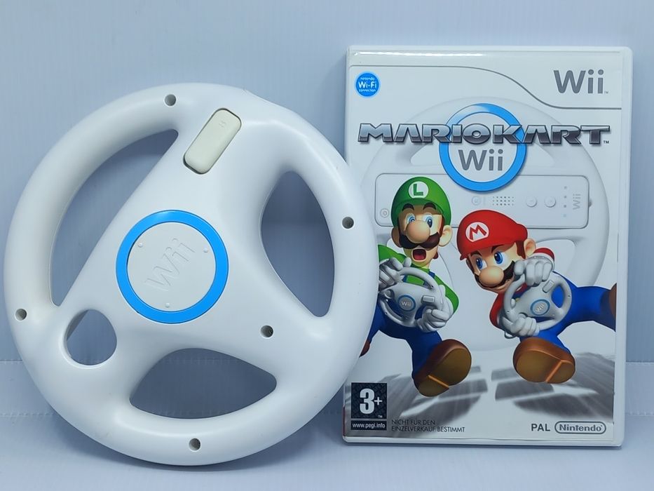 Mario Kart + kierownica Nintendo Wii