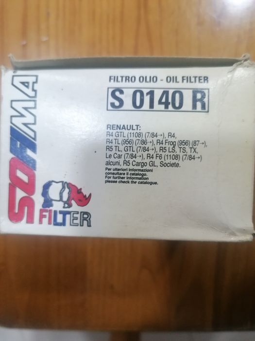 Filtro óleo para Renault
