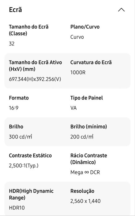 Samsung Odyssey G5 32” Curvo QHD 144 Hz – Excelente estado