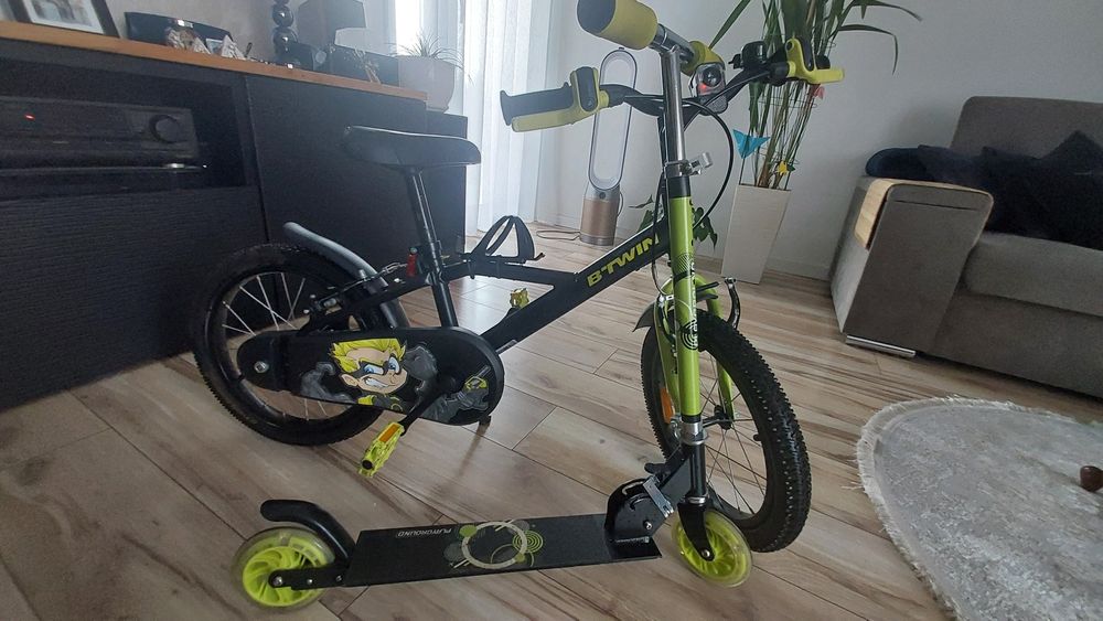 Rower dziecięcy BTWIN Dark Hero 500 + GRATIS hulajnoga 

Stan b.dobr