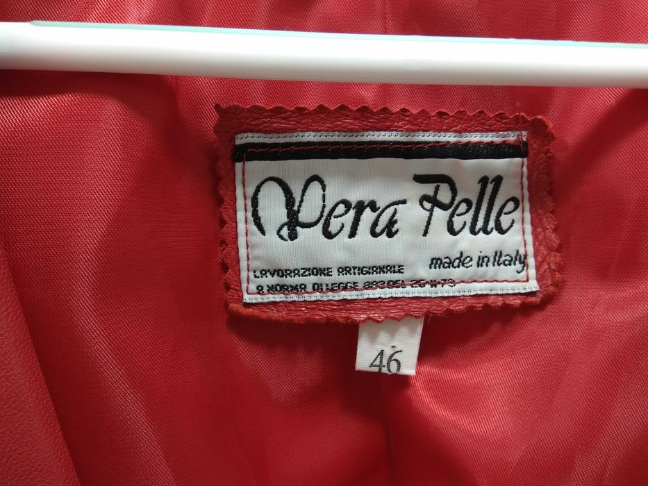 Шкіряна жіноча куртка Vera Pelle Італія оригінал