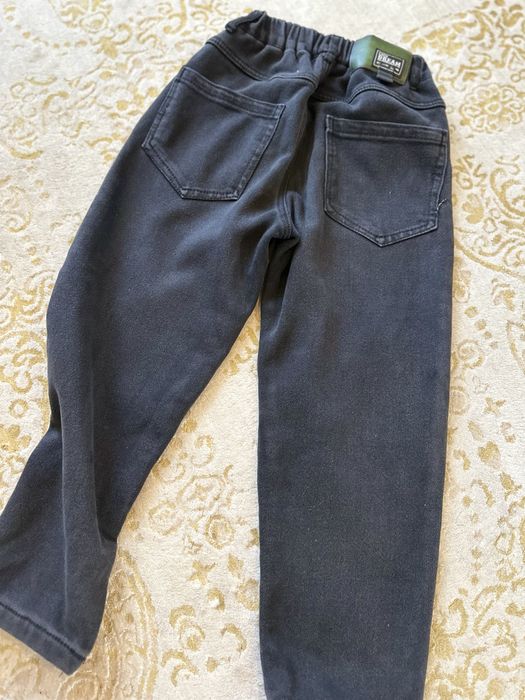 Теплий зимовий костюм джинси кофта на флісі  128 на 7-8 років