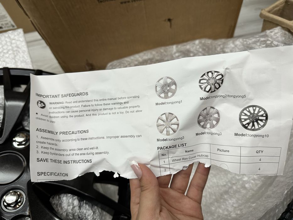 Conjunto de 4 Tampões Vevor