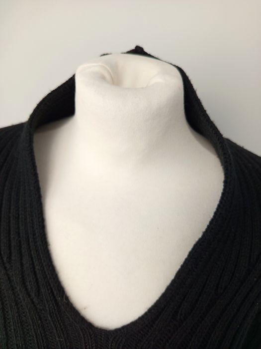 Zimowy premium sweter czarny joop wełniany damski S gruby ciepły