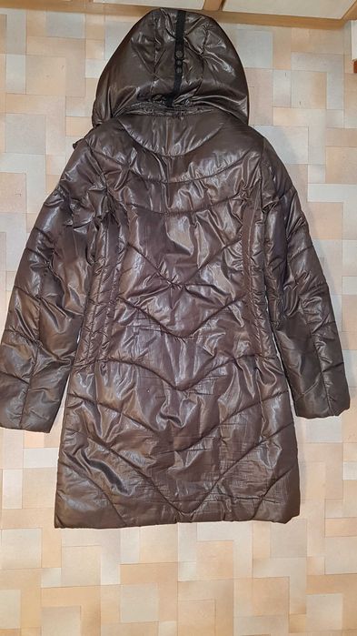 Зимнее теплое пальто Icepeak, длинная куртка, пуховик 36 р-р шоколад