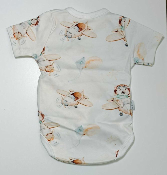 Body LE BEBE krótki rękaw -PILOCI rozmiar 68 cm