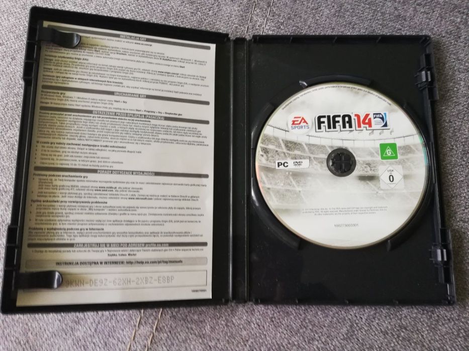 FIFA 14 DVD brak kodu EA