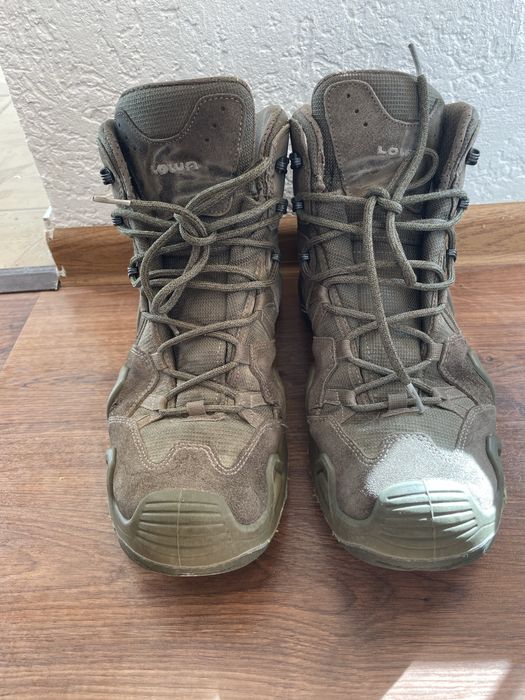 Тактичні черевики LOWA Zephyr GTX Mid TF, 45 розмір зелені(Ranger Green)