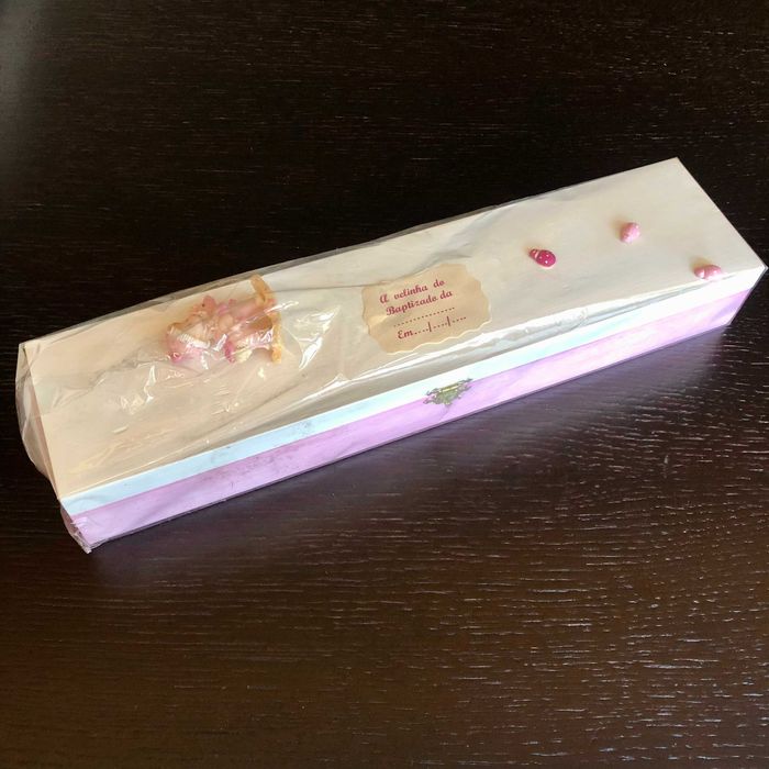 Batizado menina - caixa para vela