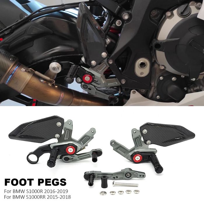 Sportowy regulowany podnóżek do motocykla BMW S1000RR 15-2018r