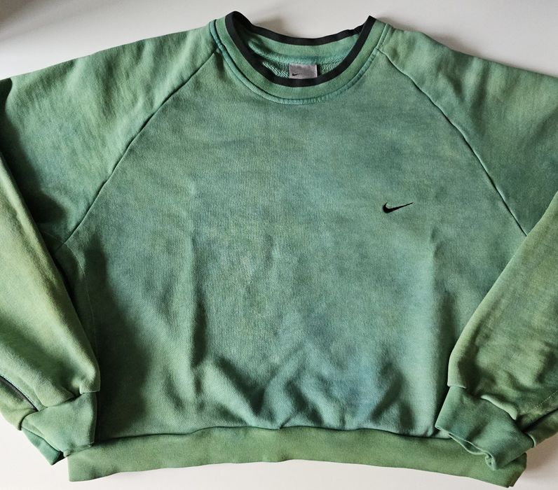 Nike bluza boxy XXL zielona diy streetwear