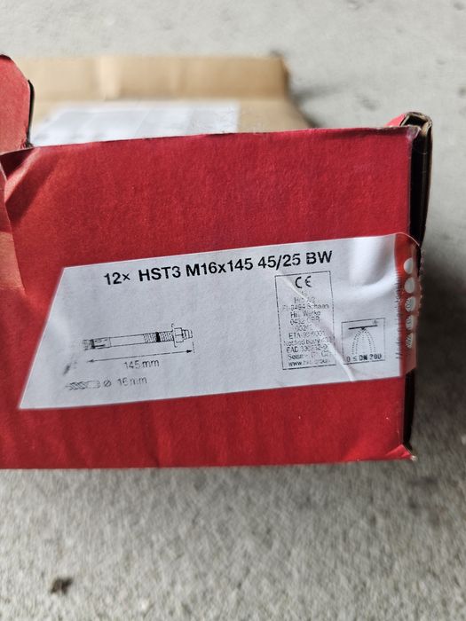 HILTI Kotwa  HST3 M16x145 HILTI