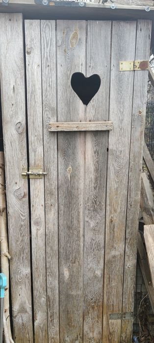 WC na budowę, drewniany