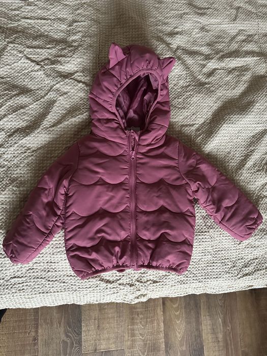 Нова утеплена куртка для дівчинки, розмір 74.