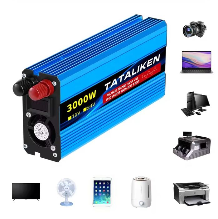 ЧИСТИЙ СІНУС інвертор 12v 220v tataliken 3000w чистий синус преобразов