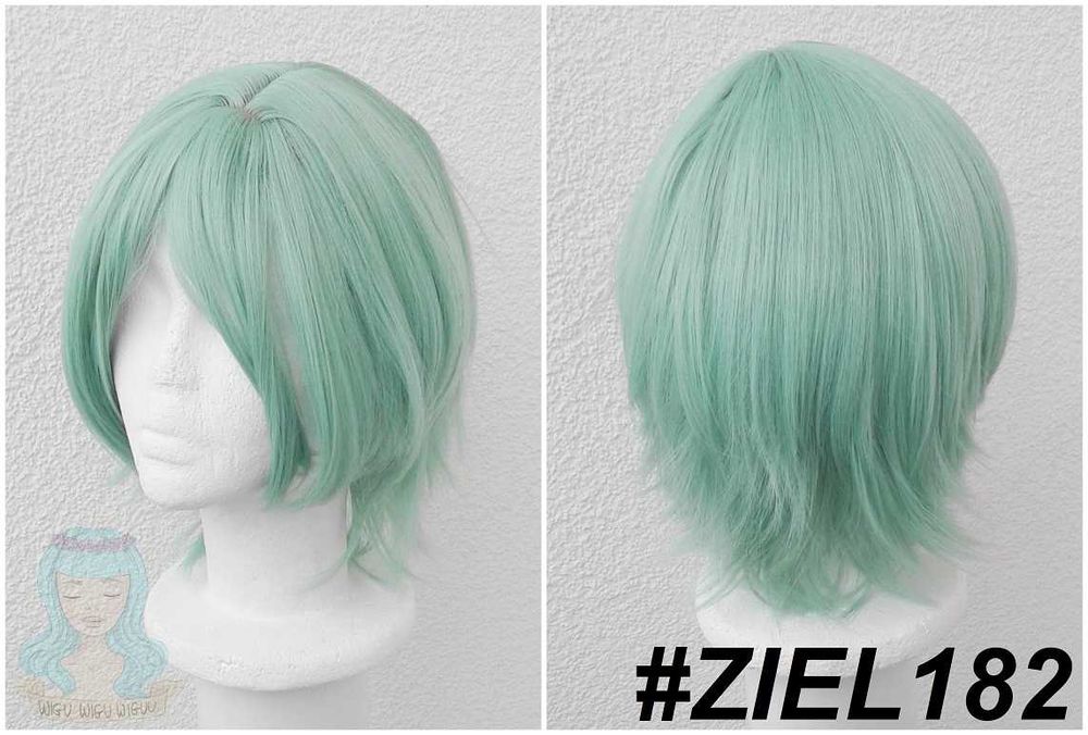 Zielona krótka peruka cosplay wig Kazehaya Tatsumi Ensemble Stars