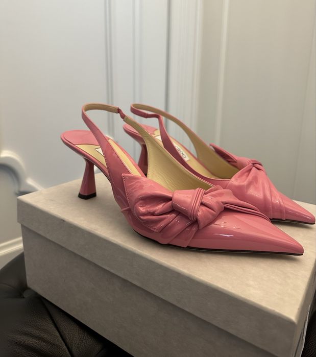JIMMY CHOO piękne buty czółenka lakierowane, skóra naturalna. NOWE